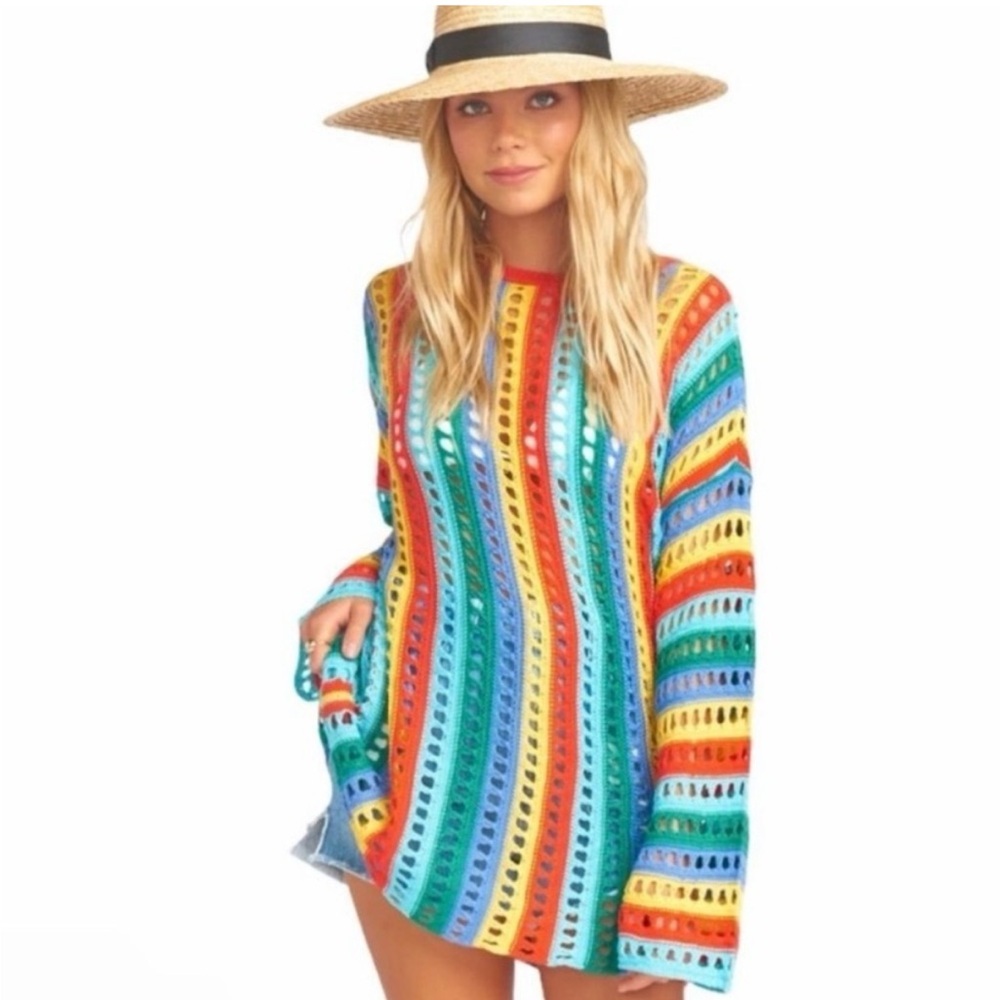 Show Me Your Mumu Cruz Sweater Rainbow Tropic Knit